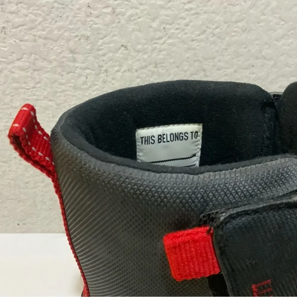LL Bean Youth Unisex Big Kids Northwoods Snow Winter Boots Black Red Size 6
